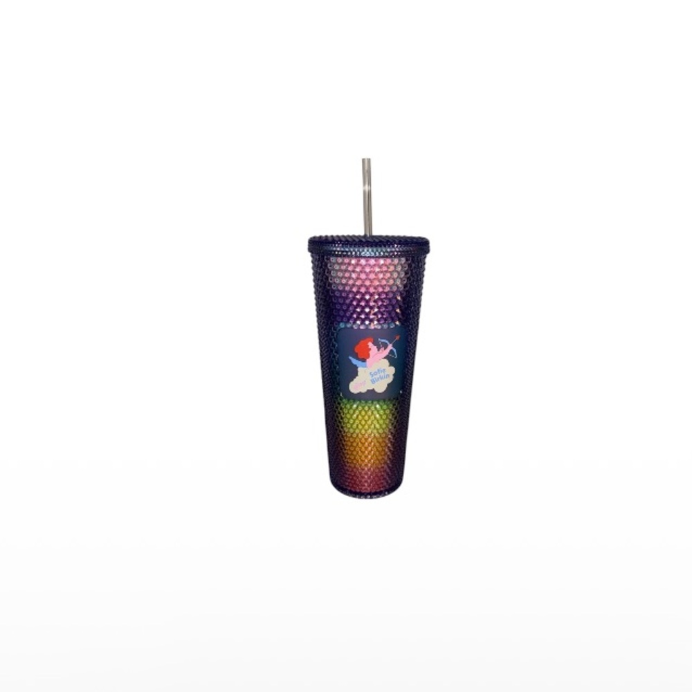Starbucks x Sofie Birkin Venti 24 Ounce Multicolored Studded Rainbow Cold Cup
